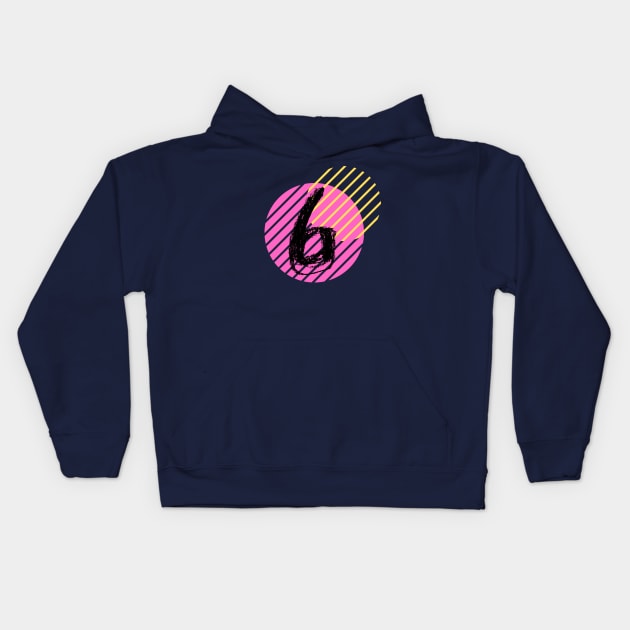 Lucky Number Circle: Six Kids Hoodie by badlydrawnbabe